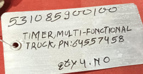 Buy Online TIMER,MULTI-FUNCTIONAL,TRUCK,PN:64557458 at negotiable ...