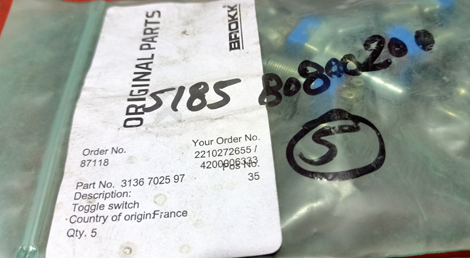 SWITCH,TOGGLE,BREAKER,PN:3136702597 - mjvaluemart