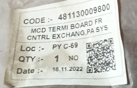 MCD TERMI BOARD FR CNTRL EXCHANG,PA SYS - mjvaluemart