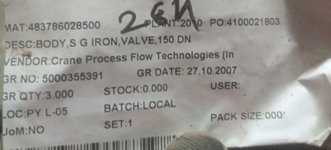 BODY,S G IRON,VALVE,150 DN - mjvaluemart