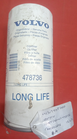 FILTER,LUBE OIL,DG,TAD1641 GE,PN:478736 - mjvaluemart