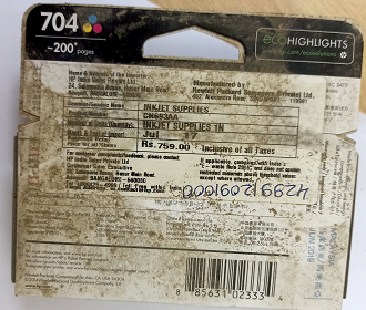 CARTRIDGE,PTR,INK,TRI COLOUR,CN693A - mjvaluemart