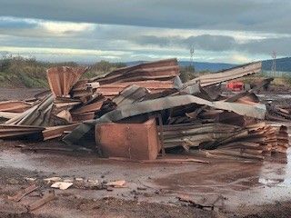150Te of Light Scrap at the stockyard demolition site - mjvaluemart